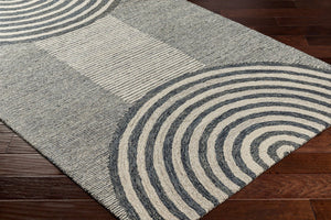 Livabliss Granada Hand Tufted Wool Accent Rug Artisan Crafted for Entryways and Bedroom Floors Tan, Black 8' x 10' GND2342-810