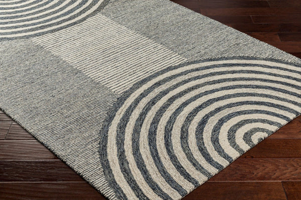 Livabliss Granada Hand Tufted Wool Accent Rug Artisan Crafted for Entryways and Bedroom Floors Tan, Black 8' x 10' GND2342-810
