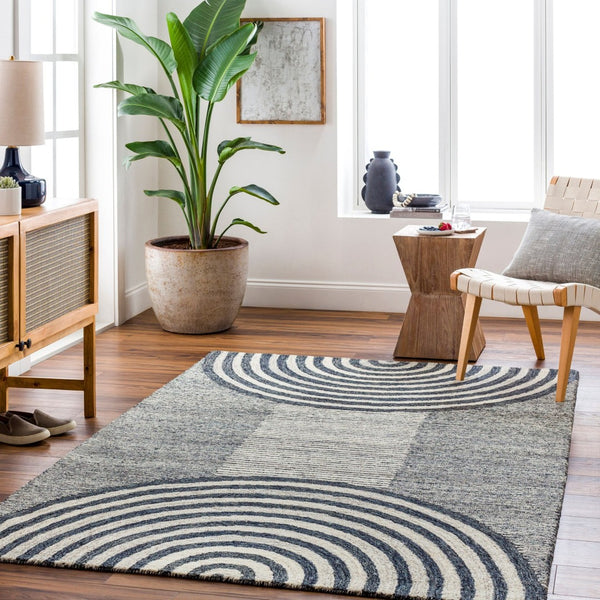 Livabliss Granada Hand Tufted Wool Accent Rug Artisan Crafted for Entryways and Bedroom Floors Tan, Black 8' x 10' GND2342-810