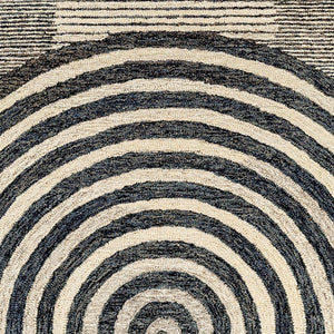 Livabliss Granada Hand Tufted Wool Accent Rug Artisan Crafted for Entryways and Bedroom Floors Tan, Black 8' x 10' GND2342-810