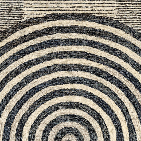 Livabliss Granada Hand Tufted Wool Accent Rug Artisan Crafted for Entryways and Bedroom Floors Tan, Black 8' x 10' GND2342-810