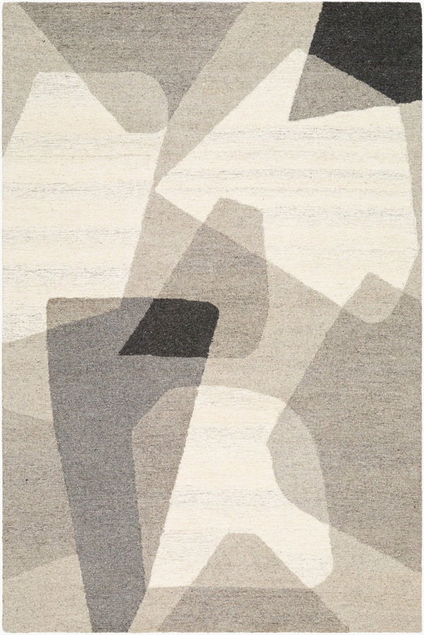 Livabliss Granada Handmade Wool Area Rug Artisan Tufted Accent for Entryway or Bedroom Beige, Light Gr 2' x 3' GND2346-23