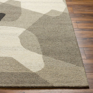 Livabliss Granada Handmade Wool Area Rug Artisan Tufted Accent for Entryway or Bedroom Beige, Light Gr 2' x 3' GND2346-23