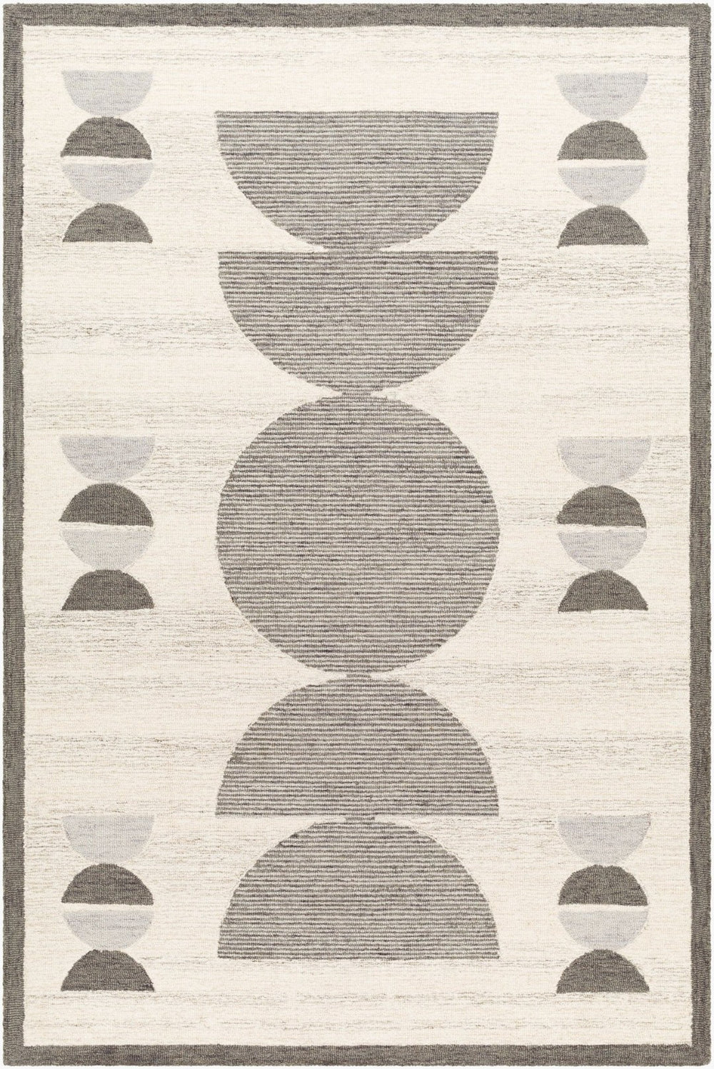 Livabliss Granada Handmade Wool Area Rug Plush Artisan Pile for Living Room or Bedroom Beige, Gray 8' x 10' GND2349-810