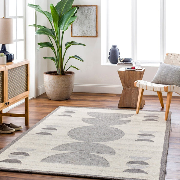 Livabliss Granada Handmade Wool Area Rug Plush Artisan Pile for Living Room or Bedroom Beige, Gray 8' x 10' GND2349-810