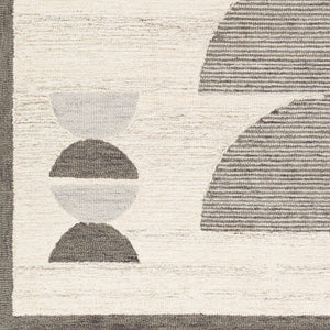 Livabliss Granada Handmade Wool Area Rug Plush Artisan Pile for Living Room or Bedroom Beige, Gray 8' x 10' GND2349-810