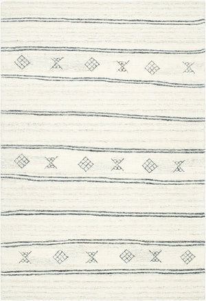 Livabliss Granada Hand Tufted Wool Area Rug Soft Medium Pile Accent for Entryways and Bedrooms Cream, Black 2' x 3' GND2351-23