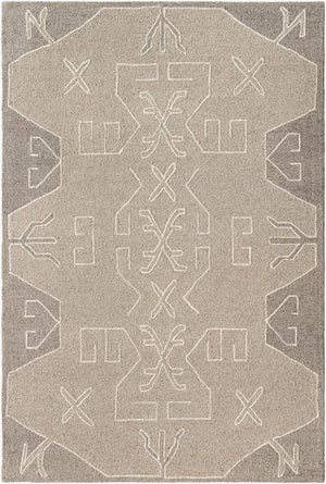 Livabliss Granada Hand Tufted Wool Area Rug Neutral Patterned Accent for Entryway or Bedroom GND2352-23