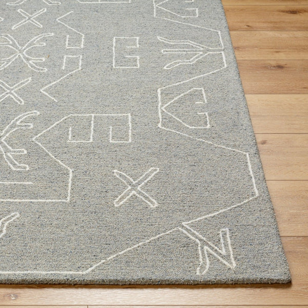 Livabliss Granada Hand Tufted Wool Accent Rug Artisan Crafted for Entryway or Bedside Layering Seafoam, Cream 2' x 3' GND2353-23