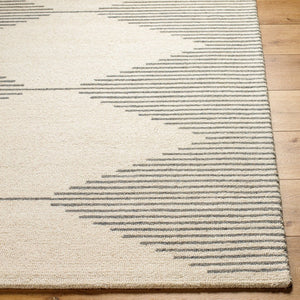 Livabliss Granada Hand Tufted Wool Area Rug Modern Pattern for Entryway Bathroom or Bedside Cream, Taupe 2' x 3' GND2356-23