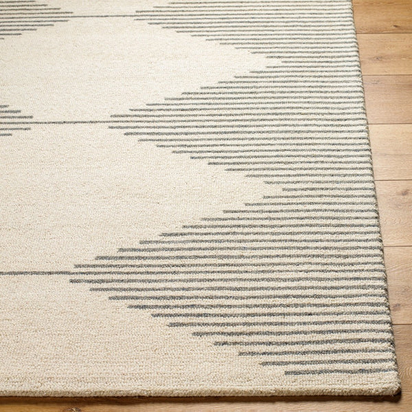 Livabliss Granada Hand Tufted Wool Area Rug Modern Pattern for Entryway Bathroom or Bedside Cream, Taupe 2' x 3' GND2356-23