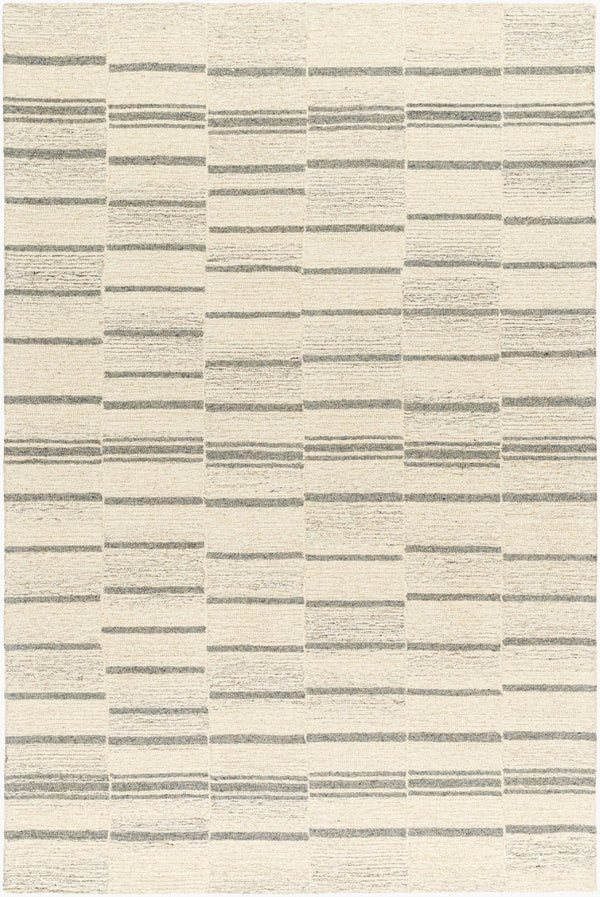 Livabliss Granada Hand Tufted Wool Accent Rug Global Pattern Artisan Crafted for Entryways Ivory, Brown 8'10" x 12' GND2357-81012