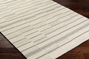 Livabliss Granada Hand Tufted Wool Accent Rug Global Pattern Artisan Crafted for Entryways Ivory, Brown 8'10" x 12' GND2357-81012