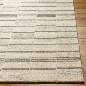 Livabliss Granada Hand Tufted Wool Accent Rug Global Pattern Artisan Crafted for Entryways Ivory, Brown 8'10" x 12' GND2357-81012