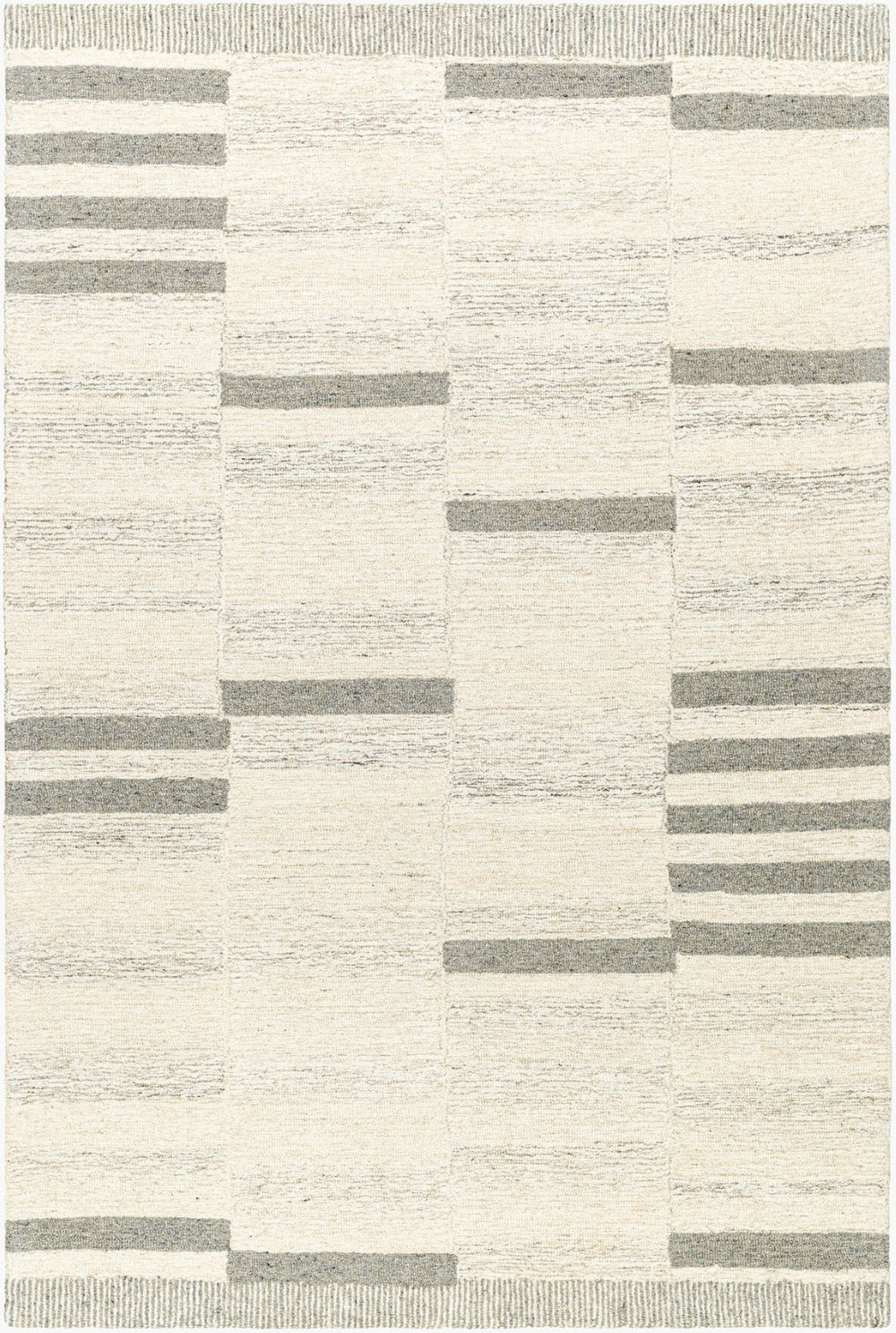 Livabliss Granada Hand Tufted Wool Accent Rug Global Pattern for Bedroom or Entryway Floors Cream, Light Be 8'10" x 12' GND2358-81012