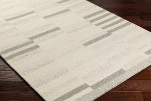 Livabliss Granada Hand Tufted Wool Accent Rug Global Pattern for Bedroom or Entryway Floors Cream, Light Be 8'10" x 12' GND2358-81012