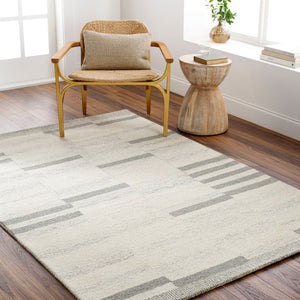 Livabliss Granada Hand Tufted Wool Accent Rug Global Pattern for Bedroom or Entryway Floors Cream, Light Be 8'10" x 12' GND2358-81012