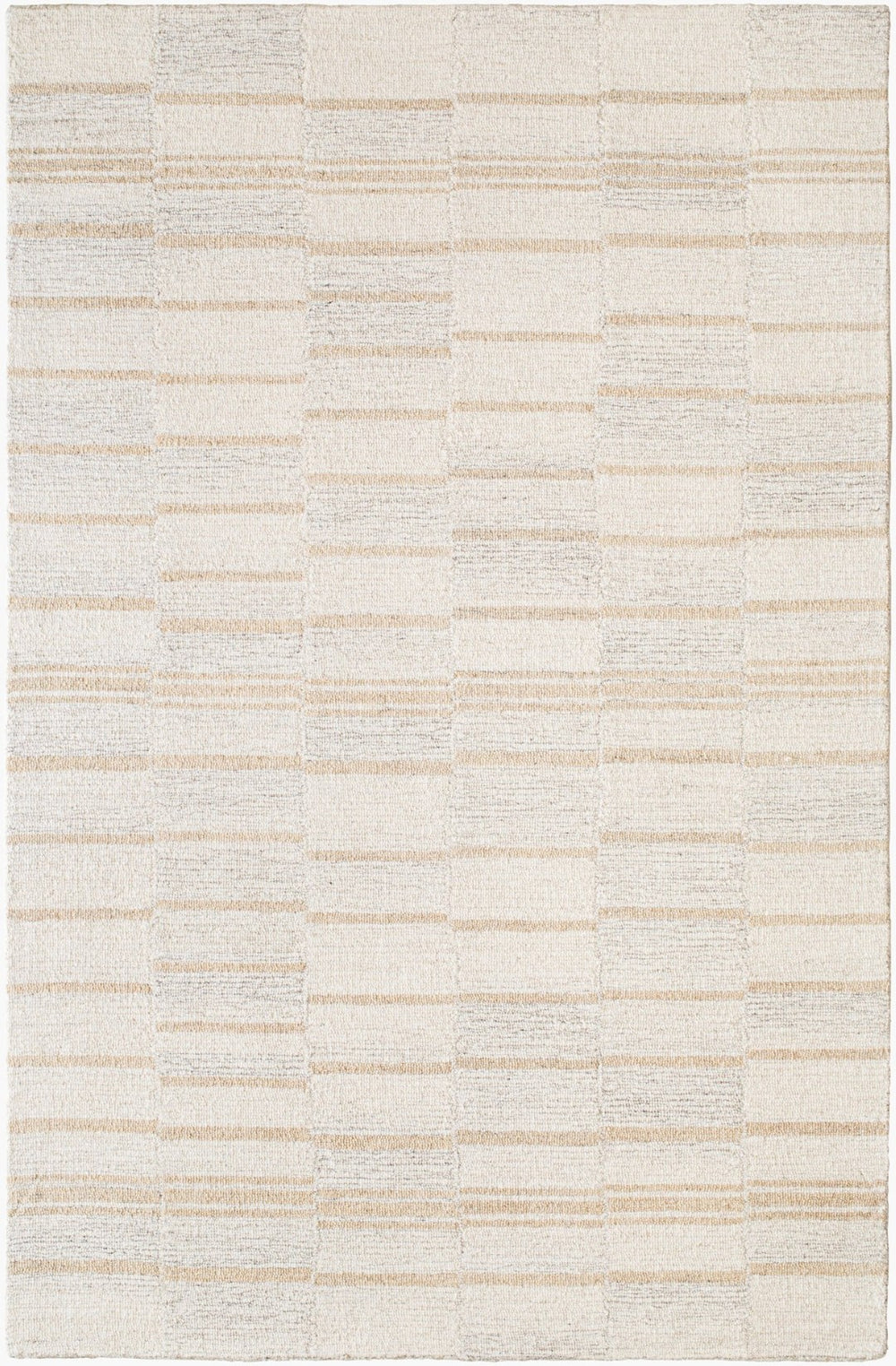 Livabliss Granada Handmade Wool Accent Rug Artisan Tufted Global Pattern for Entryways and Layering Cream, Tan 8'10" x 12' GND2359-81012