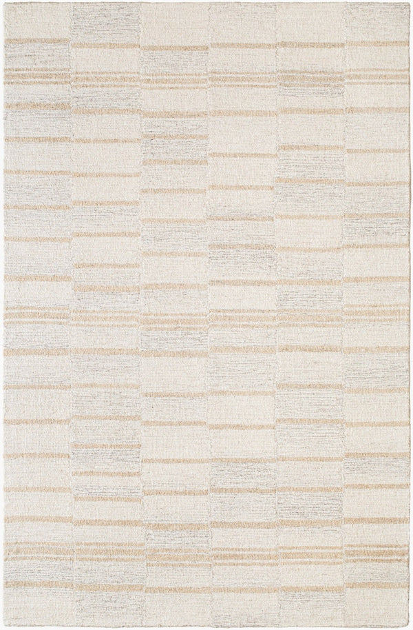 Livabliss Granada Handmade Wool Accent Rug Artisan Tufted Global Pattern for Entryways and Layering Cream, Tan 8'10" x 12' GND2359-81012