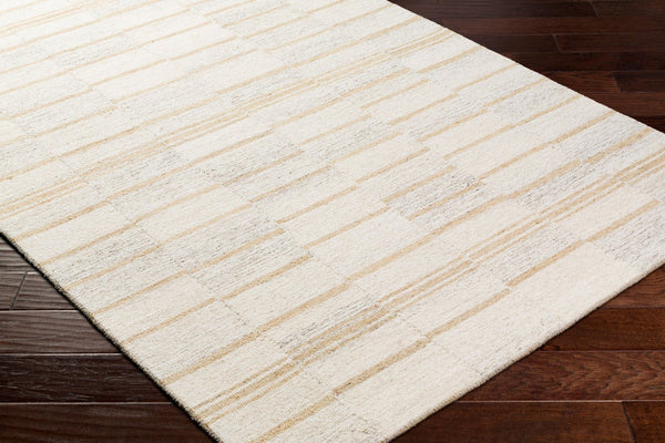 Livabliss Granada Handmade Wool Accent Rug Artisan Tufted Global Pattern for Entryways and Layering Cream, Tan 8'10" x 12' GND2359-81012