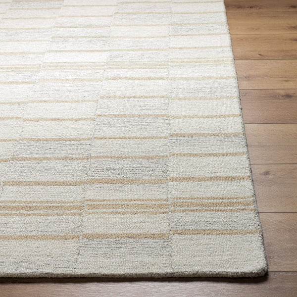 Livabliss Granada Handmade Wool Accent Rug Artisan Tufted Global Pattern for Entryways and Layering Cream, Tan 8'10" x 12' GND2359-81012