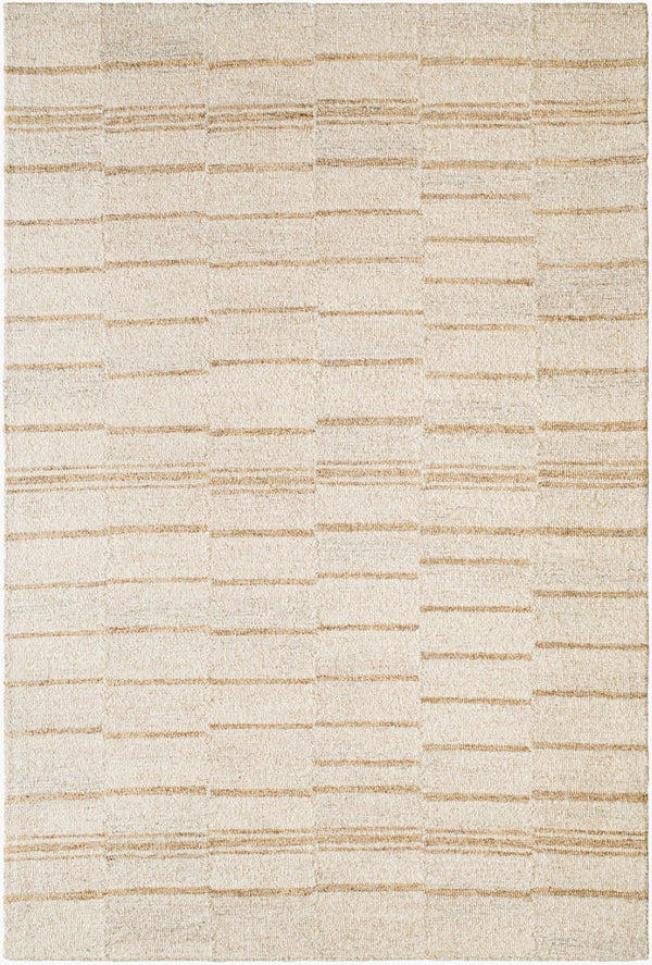 Livabliss Granada Hand Tufted Wool Accent Rug Global Pattern for Entryway Bedroom Bath Beige, Tan 8'10" x 12' GND2361-81012