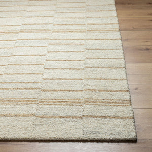 Livabliss Granada Hand Tufted Wool Accent Rug Global Pattern for Entryway Bedroom Bath Beige, Tan 8'10" x 12' GND2361-81012