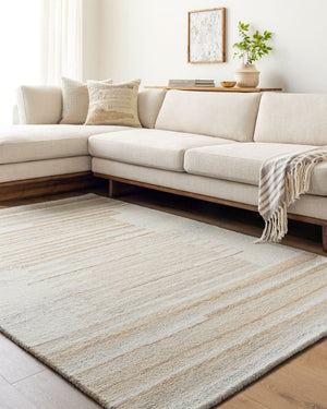 Livabliss Granada Hand Tufted Wool Accent Rug for Entryways Bedside and Bohemian Spaces Ivory, Sandston 2' x 3' GND2371-23