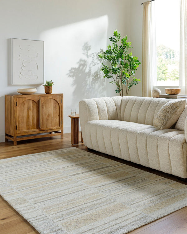 Livabliss Granada Hand-tufted Wool Accent Rug Artisan Crafted for Entryway or Bedside Warmth Ivory, Sandston 2' x 3' GND2375-23
