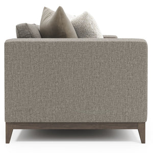 Bernhardt Bernhardt Noel Made-To-Order Fabric Sofa With Tapered Wood Legs, Oversized Arms & Coordinating Pillows P7326B