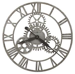 Hekman Furniture 625687 Sibley Wall Clock - Modern Industrial Design With Quartz Movement, Roman Numerals & Gears  Sibley Wall Clock 625687