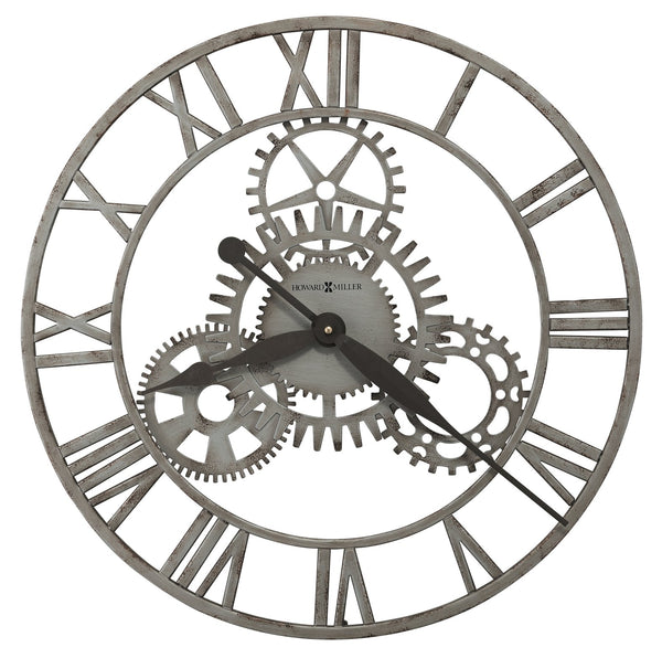 Hekman Furniture 625687 Sibley Wall Clock - Modern Industrial Design With Quartz Movement, Roman Numerals & Gears  Sibley Wall Clock 625687