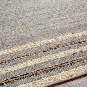 Surya Geneva Coastal-style Handmade Area Rug 2' X 3' - Durable Wool & Jute, Easy Maintenance, Chic Design Black Jute,Wool Gnv2301-576