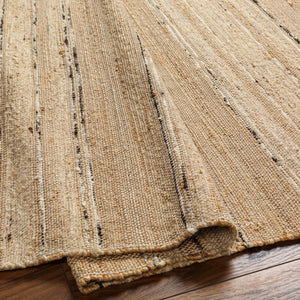 Geneva GNV-2305 9' x 12' Handmade Rug GNV2305-912  Black, Charcoal, Peach, Light Beige Surya