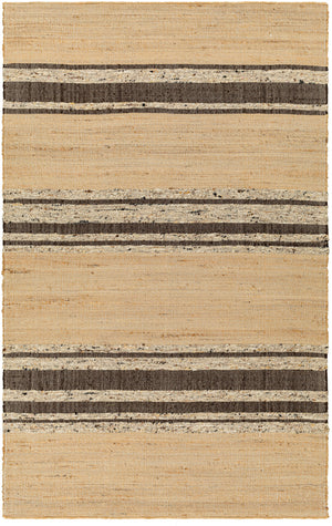 Geneva GNV-2306 9' x 12' Handmade Rug GNV2306-912  Black, Charcoal, Peach, Light Beige Surya