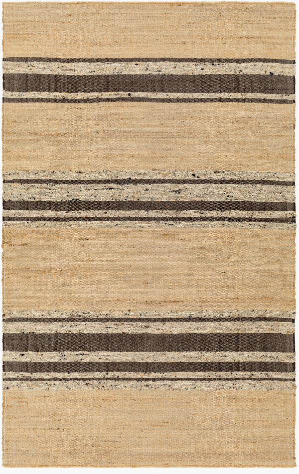 Surya Geneva Coastal-style Handmade Area Rug 2' X 3' - Durable Wool & Jute, Easy Maintenance, Chic Design Black Jute,Wool Gnv2306-576