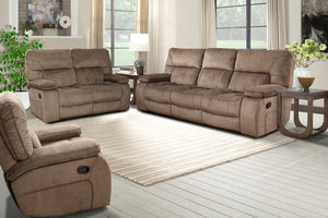 Parker House Parker Living Chapman - Kona Reclining Sofa Loveseat and Recliner Kona 94% Polyester, 6% Nylon (W) MCHA-421-KON