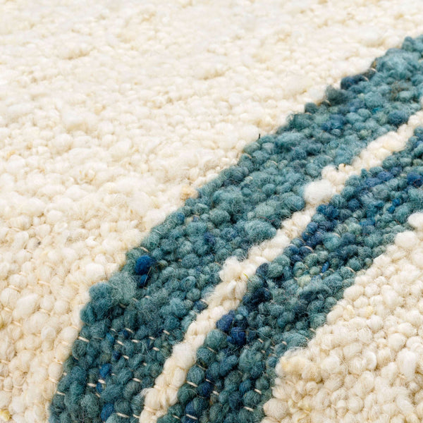 Surya Dagny Luxurious 18"X18" Wool & Cotton Accent Pillow – Elegant Home Decor With Intricate Stitching Deep Teal Wool,Cotton,Cotton Gny003-1818