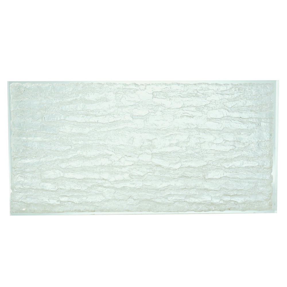 Bernhardt Bernhardt Acrylic-Top Arctic Cocktail Table With Ice-Like Grain, Polished Stainless Base, 55.25"W X 17.25"H 375023