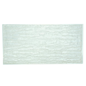 Bernhardt Bernhardt Acrylic-Top Arctic Cocktail Table With Ice-Like Grain, Polished Stainless Base, 55.25"W X 17.25"H 375023