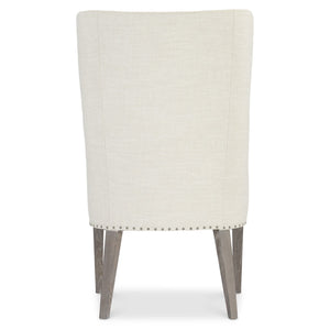 Bernhardt Bernhardt Albion Side Chair — Upholstered Wingback Style, Solid White Oak Legs, Nailhead Trim, Versatile Accent Seating 311543