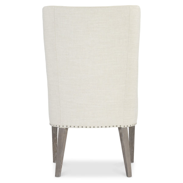 Bernhardt Bernhardt Albion Side Chair — Upholstered Wingback Style, Solid White Oak Legs, Nailhead Trim, Versatile Accent Seating 311543