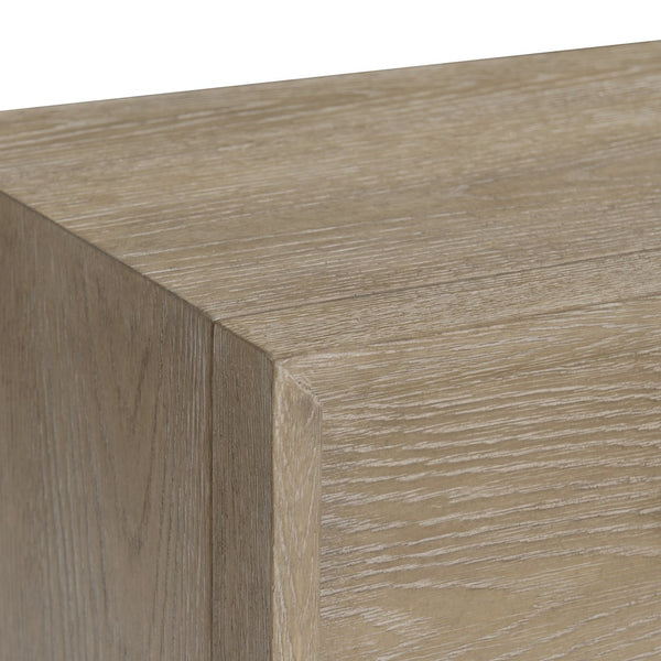 Bernhardt Bernhardt Aventura Nightstand With Soft-Close Drawers, Usb Charging, White Oak Grain, 28"W 318226