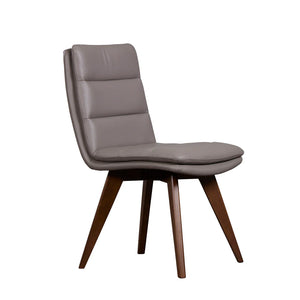 Porter Castor Genuine Leather Dining Chair Set of 2 - Stylish Comfort for Modern Dining Spaces