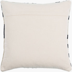 Surya Garold 18" Wool And Cotton Accent Pillow - Timeless Design For Living Room Or Bedroom Decor Black Wool,Cotton,Cotton Gol001-2020d