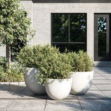 VIG Furniture Modrest Goliad - Modern White Concrete Planters - Set of 3 VGGR-301470-WHT