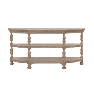 Higgins Street 2-Shelf Console Table Brown with Woodland Stone Finish P349257 Pulaski Furniture