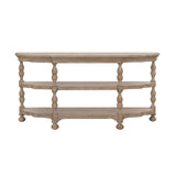 Higgins Street 2-Shelf Console Table Brown with Woodland Stone Finish P349257 Pulaski Furniture