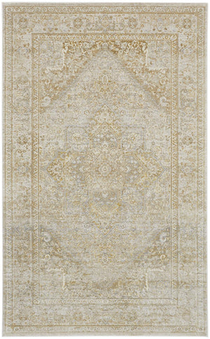 Feizy Rugs Aura Contemporary High-low Pile Rug In Gold And Champagne - Durable, Elegant Design For Any Space Ivory,Gold Polyester,Polypropylene Aur3734fbrngldg22