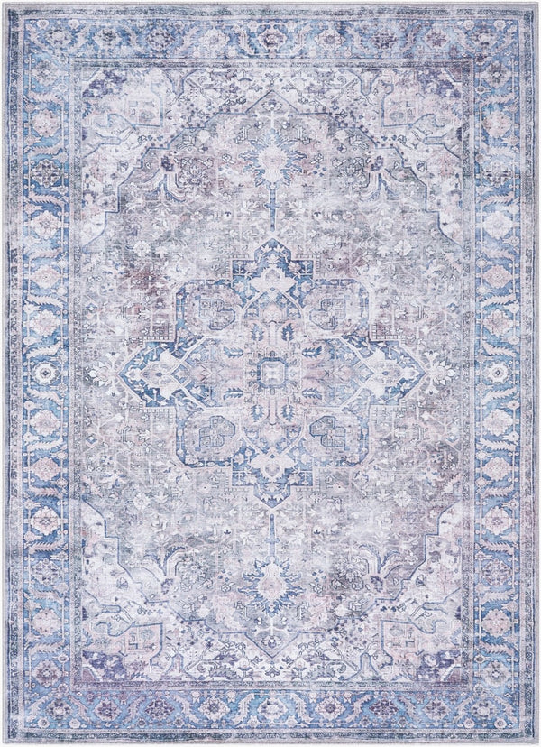 Livabliss Georgina Flatweave Runner Rug Machine Woven Polyester for Hallway and Entryway Use Cream, Gray 7'10" x 10'2" GOR2303-710102